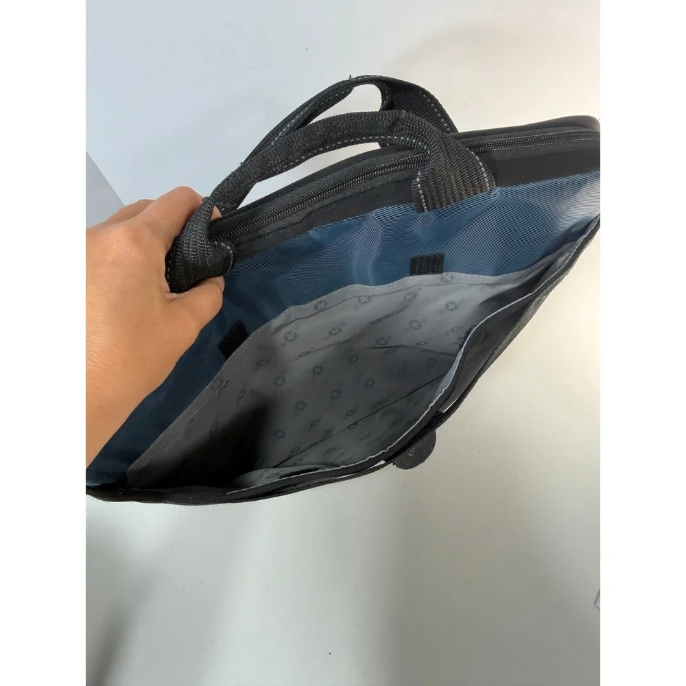 SwissGear The Sherpa Laptop Messenger Bag Black Blue Business Briefcase 27501060